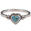 Abalone Sterling Silver Heart Ring