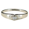 Mother of Pearl Sterling Silver Heart Ring
