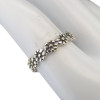 Flower Band Sterling Silver Ring