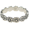 Flower Band Sterling Silver Ring