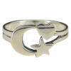 Moon/Star/Heart Sterling Silver Ring