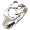 Moon/Star/Heart Sterling Silver Ring