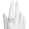 Moonstone Sterling Silver Cluster Ring.
