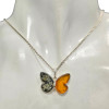 Multi-Color Amber Butterfly Pendant