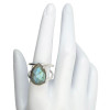 Faceted Labradorite Sterling Silver Ring