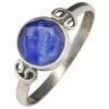 Faceted Composite Sapphire Sterling Silver Ring