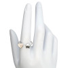 Mother-of-Pearl Sterling Silver Heart/Star Ring