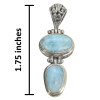Larimar Sterling Silver Pendant