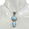 Larimar Sterling Silver Pendant