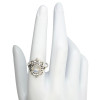 Moonstone Sterling Silver Flower Ring