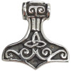 Sterling Silver Celtic Trinity Knot Thor’s Hammer Pendant