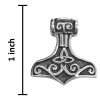Sterling Silver Celtic Trinity Knot Thor’s Hammer Pendant