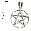 Sterling Silver Pentacle Pendant