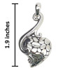 Sterling Silver Groovy Heart Pendant