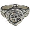 Sun & Moon Celestial Locket Sterling Silver Ring