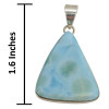 Larimar Sterling Silver Handmade Pendant
