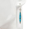 Turquoise Sterling Silver Hook Earrings