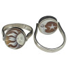Cameo Sterling Silver Moon, Star, & Sun Reversible Ring