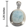 Larimar Sterling Silver Pendant