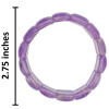 Amethyst Stretch Beaded Bracelet