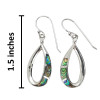 Abalone Sterling Silver Hook Earrings