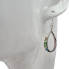 Abalone Sterling Silver Hook Earrings