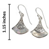 Mother of Pearl Sterling Silver Hook Earrings