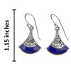 Lapis Sterling Silver Hook Earrings
