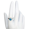 Blue Chalcedony Sterling Silver Ring