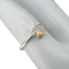 Faceted Opal Sterling Silver Ring
