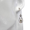 Abalone Shell Sterling Silver Post Dangle Earrings