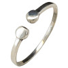 Twin Dots Sterling Silver Adjustable ring
