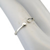 Twin Dots Sterling Silver Adjustable ring