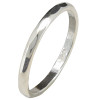 Faceted Sterling Silver Band Ring