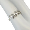Sterling Silver Leaf Band Ring