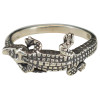Sterling Silver Alligator Ring