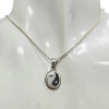 Enamel Sterling Silver Yin Yang Pendant