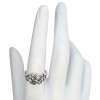 Bee on Honeycomb Sterling Silver Ring