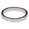 Hammered Texture Sterling Silver Band Ring