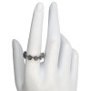 Sterling Silver Flower Band Ring