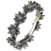 Sterling Silver Flower Band Ring