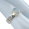 Opal Stone Sterling Silver Ring