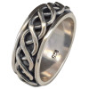 Sterling Silver Celtic Braid Spinner Ring
