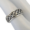 Sterling Silver Celtic Braid Spinner Ring