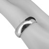 Plain Engagement Wedding Sterling Silver Ring