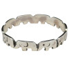 Elephant sterling silver ring
