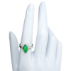 Green Onyx Sterling Silver Ring