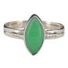 Green Onyx Sterling Silver Ring