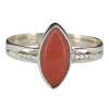 Red Onyx Sterling Silver Ring