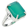 Green Onyx Sterling Silver Ring